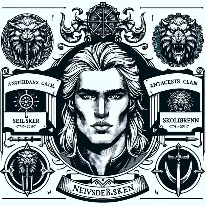 Emblem of Nevosken Family | Nordic-Inspired Skoldbrenns Clan