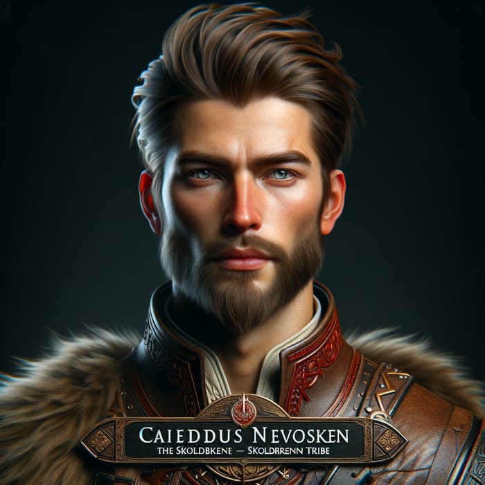 Caieddus Nevosken: Imposing Skoldbrenn Leader | Scandinavian Warrior