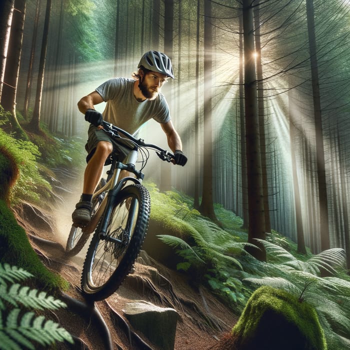 Mountain Biking in Dense Forest | Thrilling VTT DH Experience