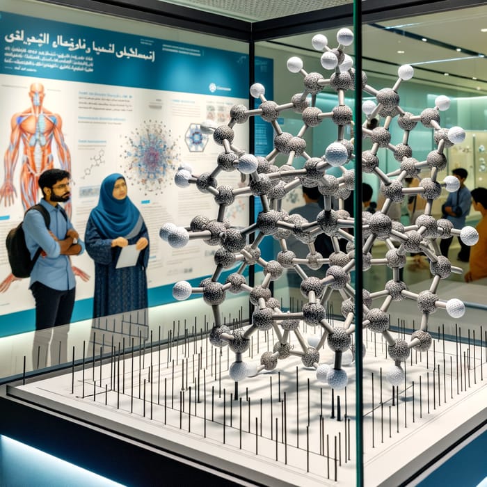 Modelo of Complex Molecular Structure in Science Museum