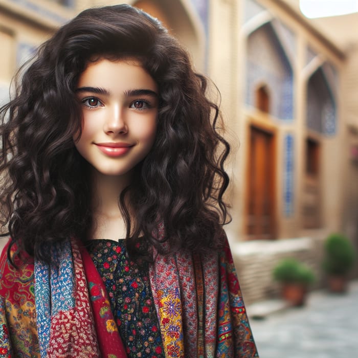 Beautiful Iranian Girl in Traditional Clothing | Portrait