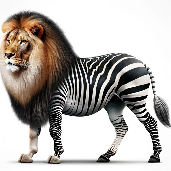 Liobra: Majestic Lion-Zebra Hybrid Creature