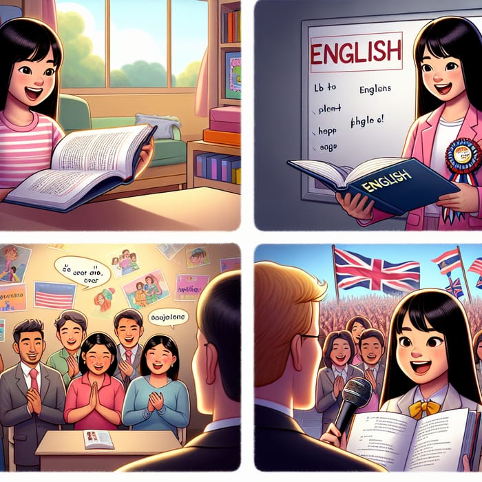 Visual English Language Learning Journey Story