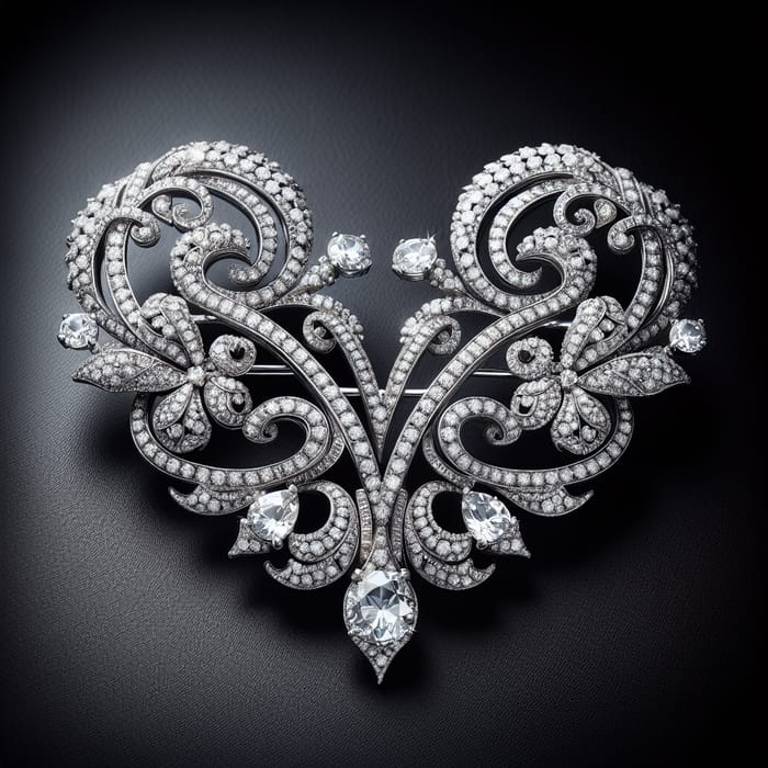 Royal V Diamond Brooch | Fine Jewelry Collection