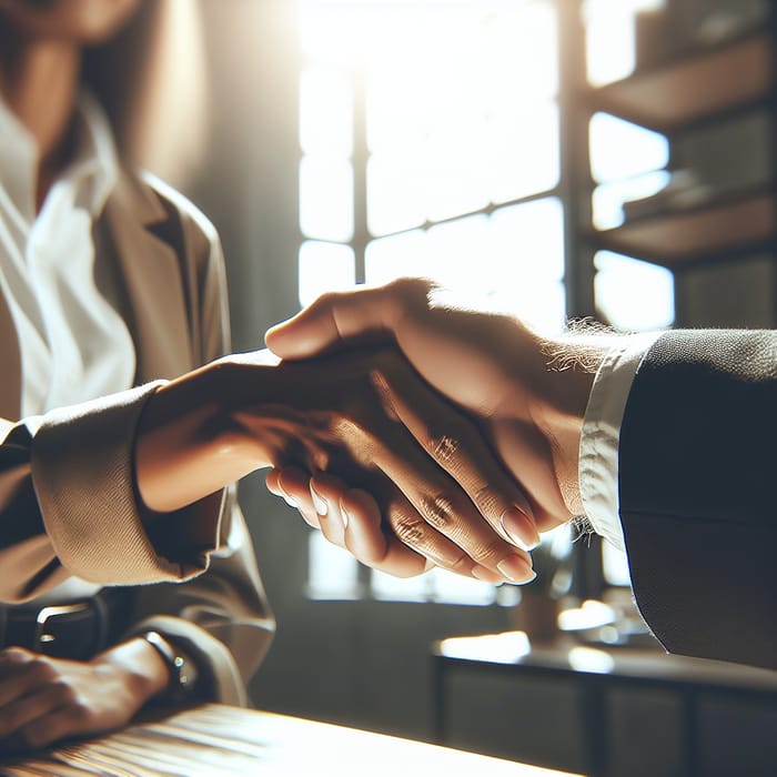 Diverse Handshake: Uniting Cultures in Business