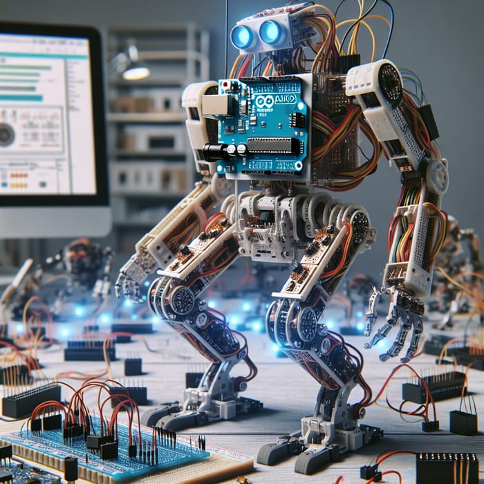 Arduino-Powered Robot with LED Eyes