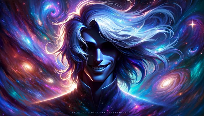 Villainous Galaxy: Emperor Kayn with Iridescent Blue & Purple Hair