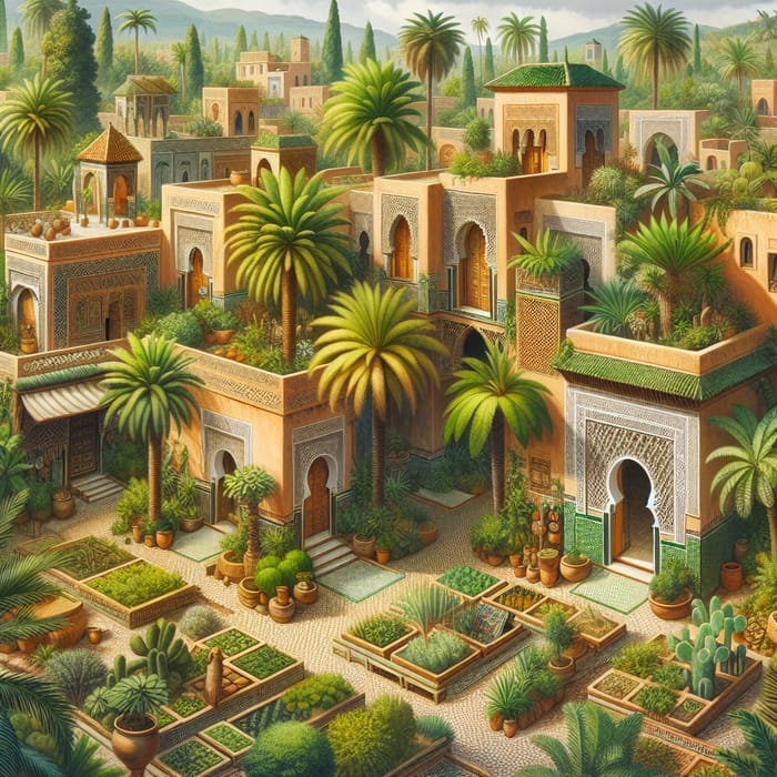 Exotic Landscapes & Moroccan Architecture | Vibrant Flora and Marketplace