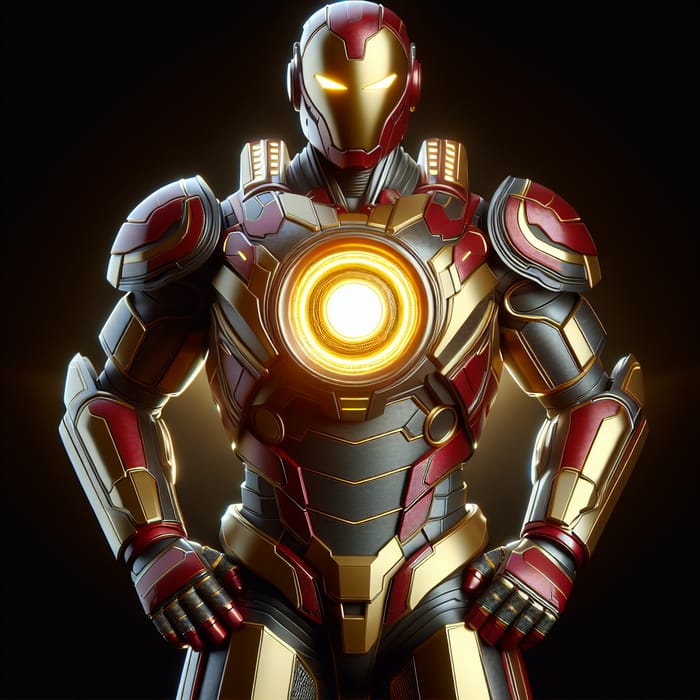 Iron Man - Red and Gold Armored Robot Character