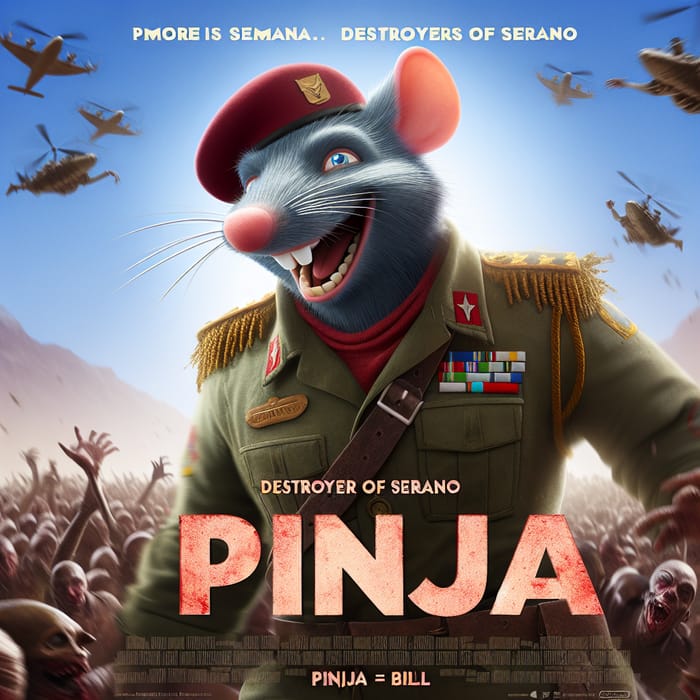 Pinja Movie Poster | Brave Rat vs. Zombies