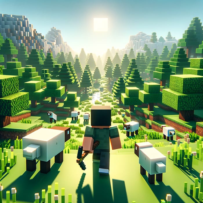 Minecraft Survival Series: Player's First Day Adventure
