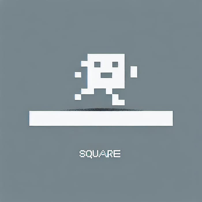 Pixel Square Runner | Motion Along a Line