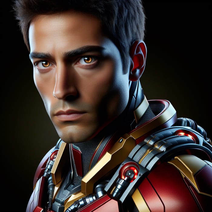 Tom Cruise in Iron Man Suit: Action Hero in Red & Gold Armor