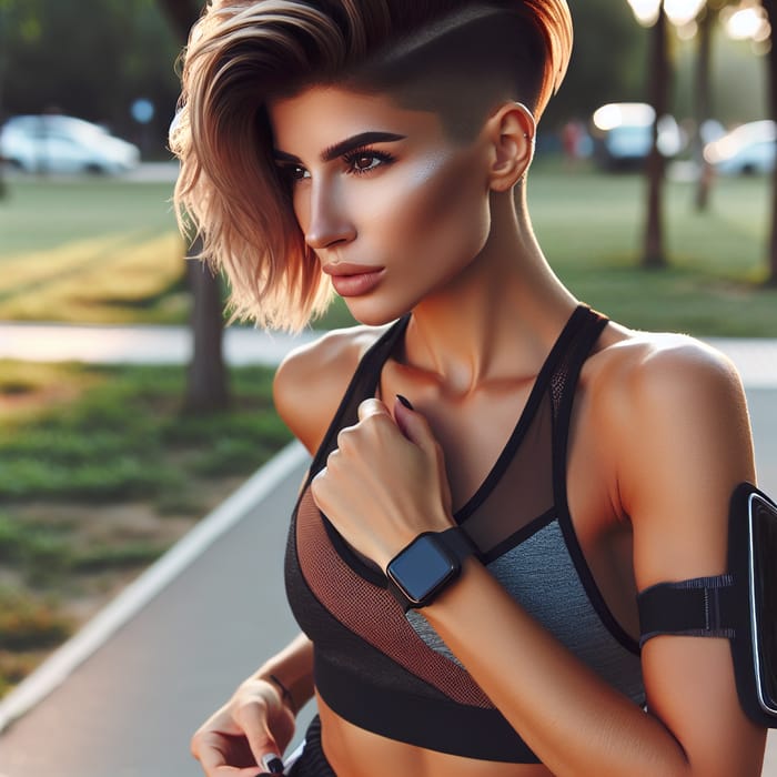 Gorgeous Sporty Girl with Undercut - Fitness Inspiration