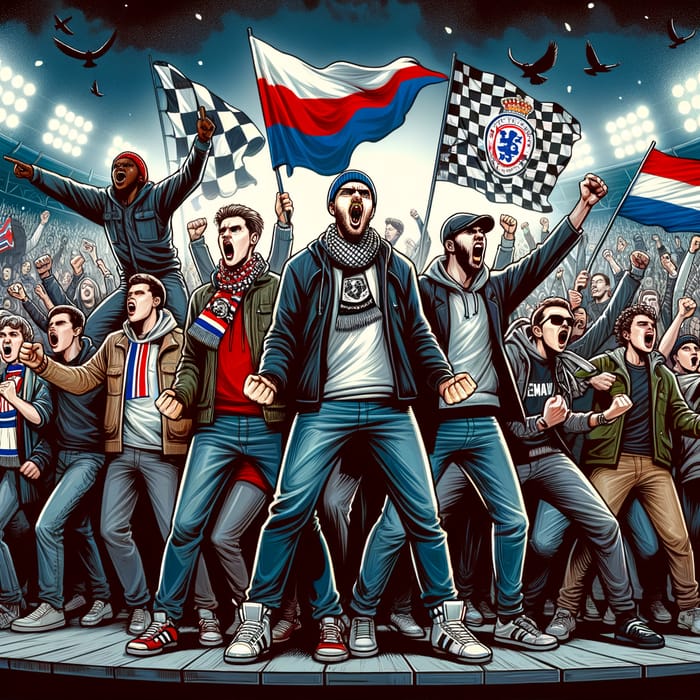 Energetic Football Ultras Chanting in Unity | Fans Diversity