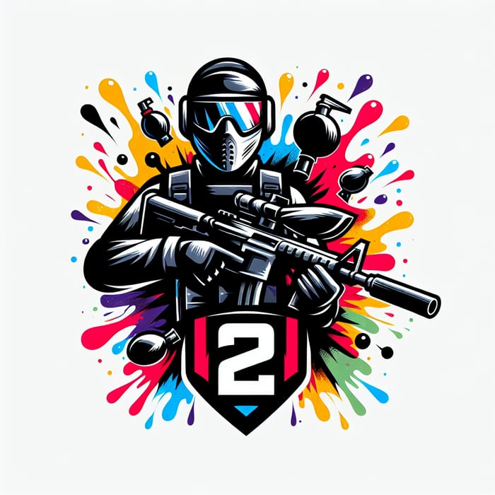 CS 2 Paintball Logo Design for Gamers