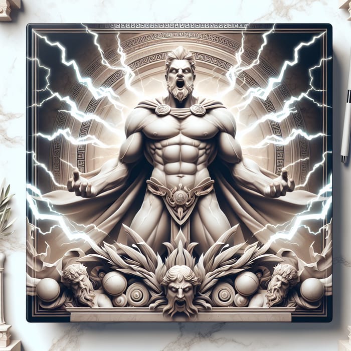 Zeus in Ancient Greek Mythology: Powerful Deity Symbolized by Lightning