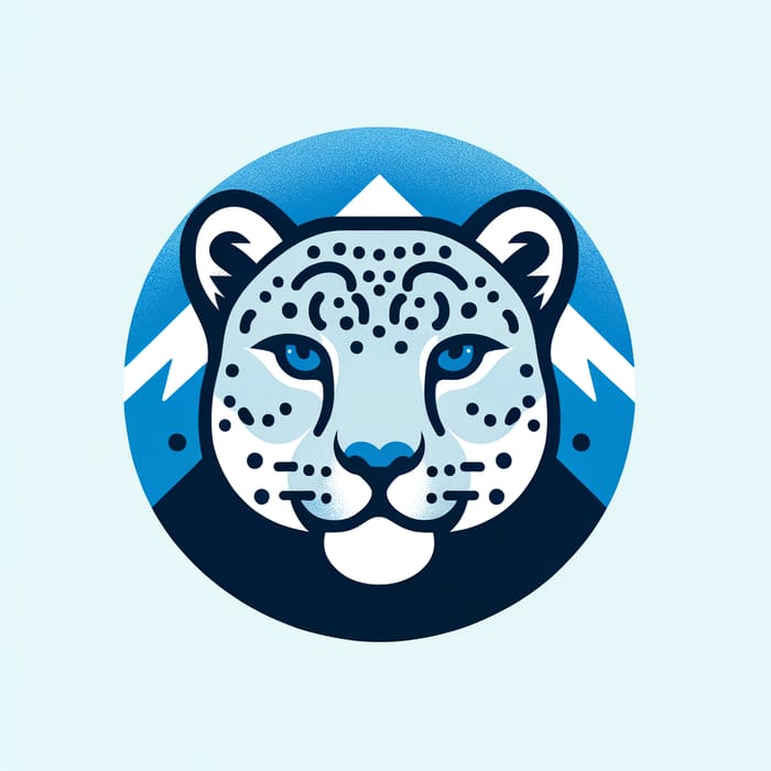 Minimalistic Snow Leopard Logo Design