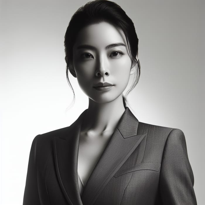 Confident Asian Businesswoman in Professional Attire | Success-themed Portrait Confident Asian Businesswoman in Professional Attire | Success-themed Portrait