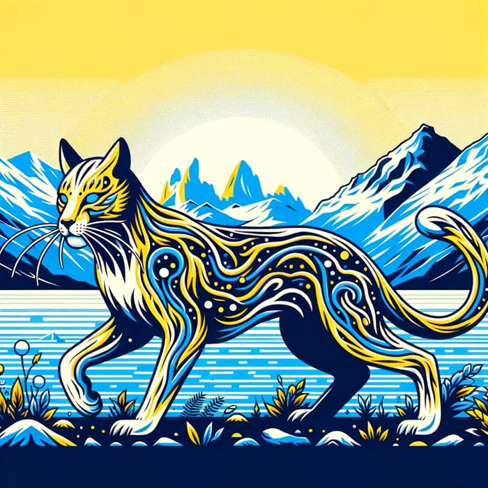 Electric Puma - Iconic Mythical Creature of Argentina