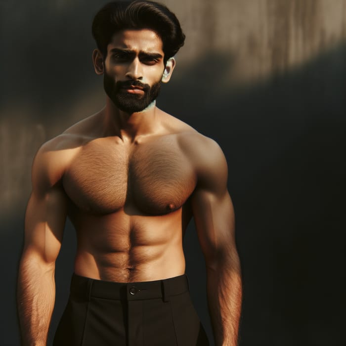 Confident Muscular South Asian Man | Charismatic Aura