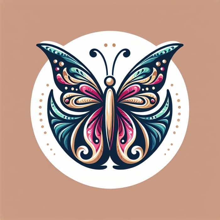 Butterfly Nail Art Logo Design | Elegant & Whimsical
