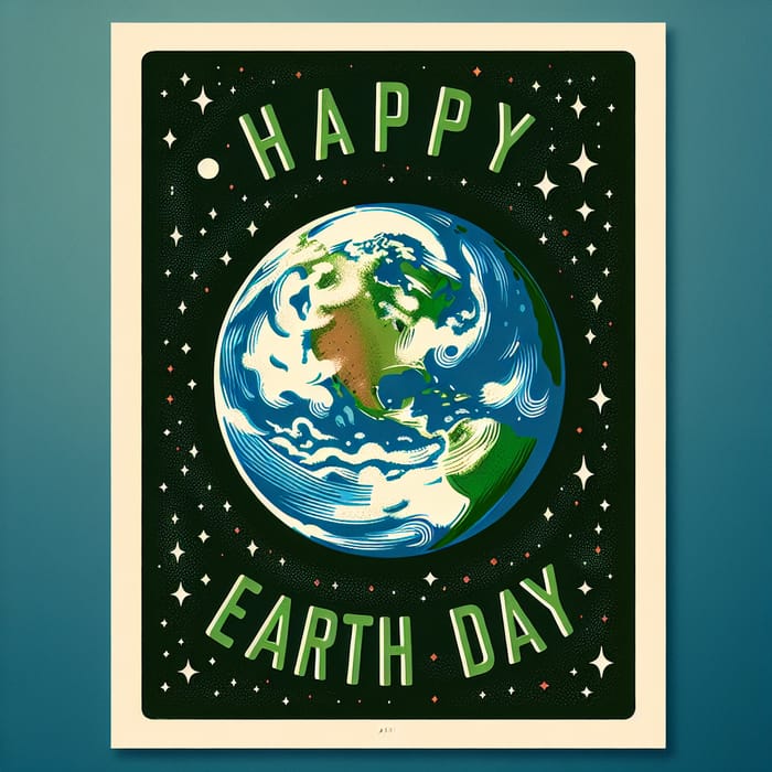 Happy Earth Day Poster | Our Beautiful Planet Celebration