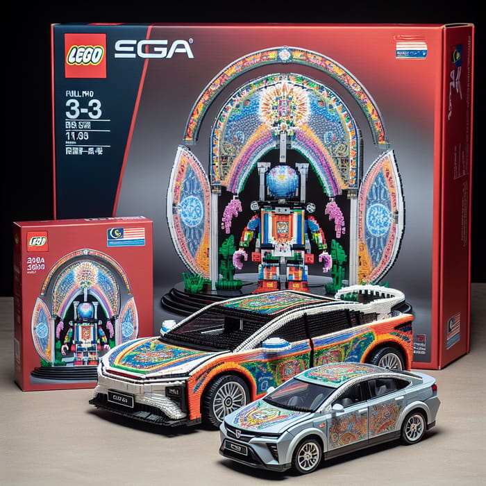 High Definition Lego Set with Proton Saga Malaysia