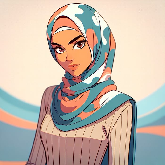 Animated Hijabi Trend | Modern & Youthful Style Fusion