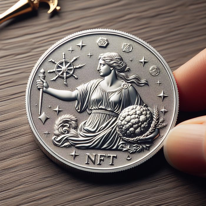 Silver Fortuna Roman Coin NFT: Goddess of Fortune & Prosperity