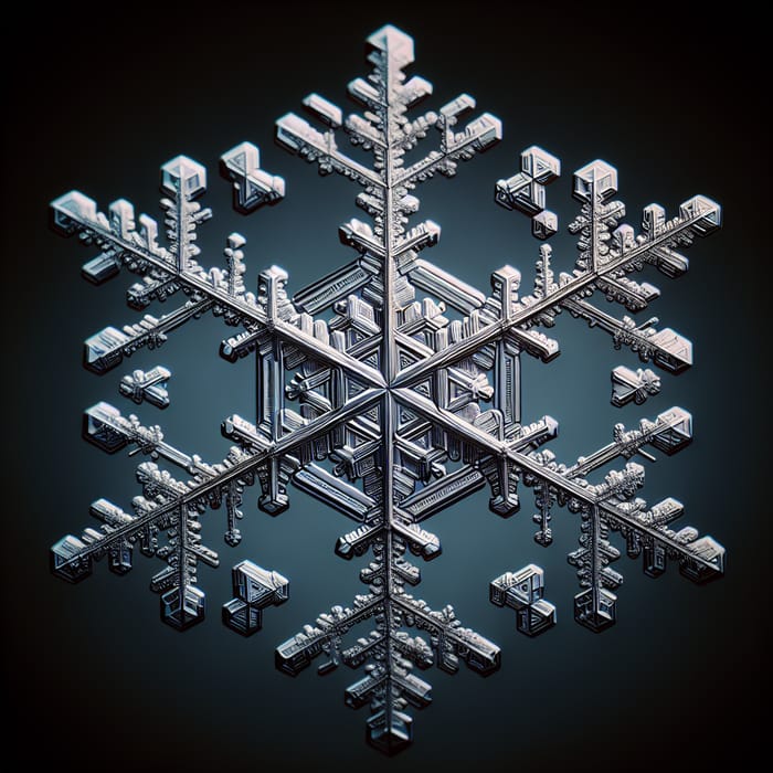 Intricate Geometric Snowflake Patterns in Colored Splendor