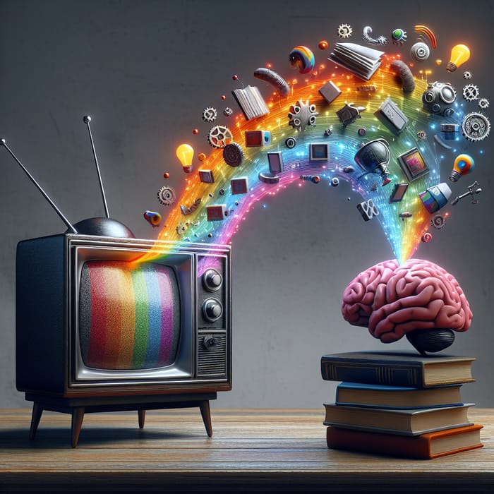 Television Brainwashing: A Surreal Synaptic Connection