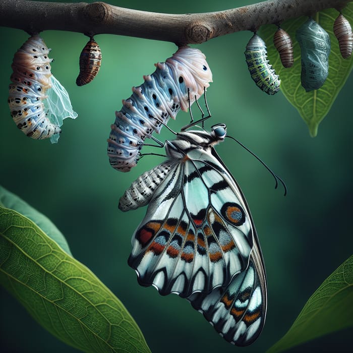 Realistic Butterfly Emerges from Metallic Cocoon