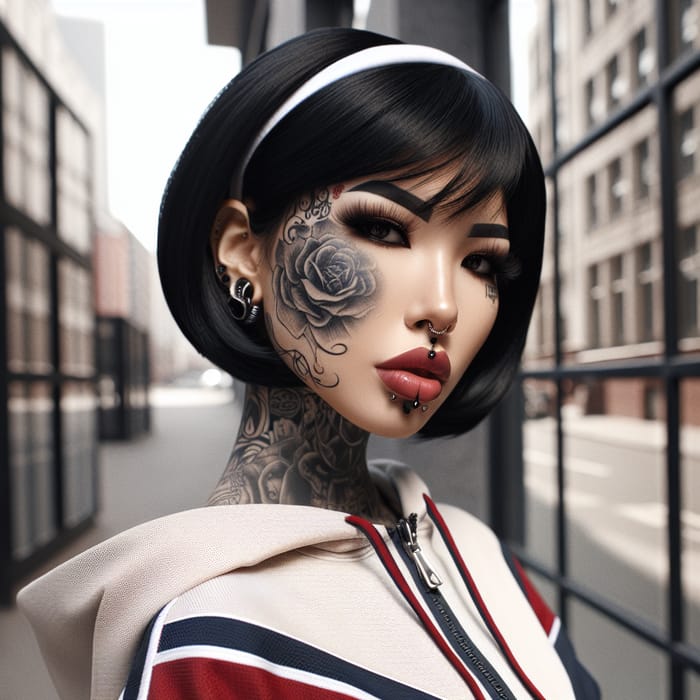 Snow White Reimagined: Urban Boss with Face Tattoos