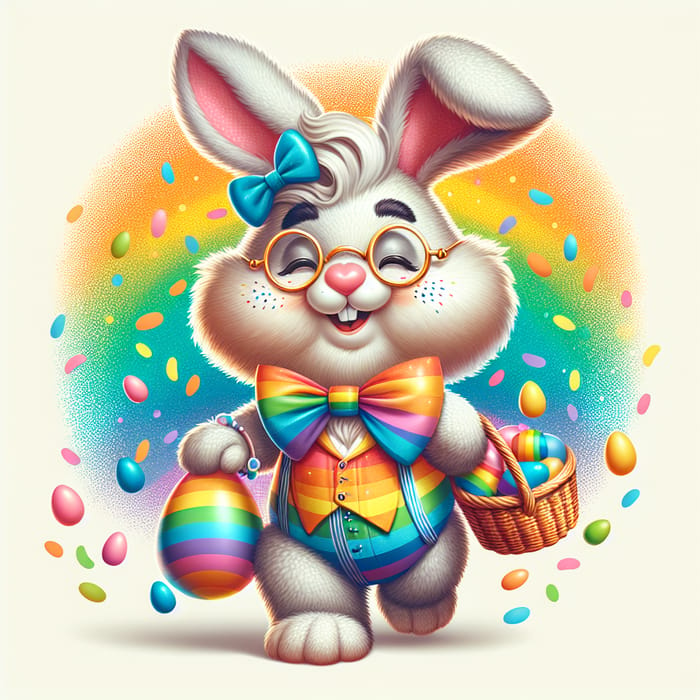 Fabulous Rainbow Easter Bunny | LGBTQ+ Celebration