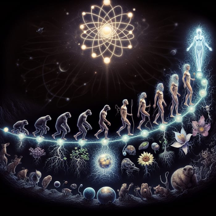 Evolution of Life: From Atom to Spirit - Realistically Depicted