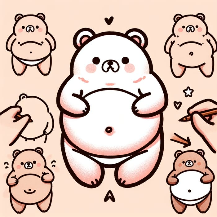 Chubby Bear - Adorable Image of a Plump Bear