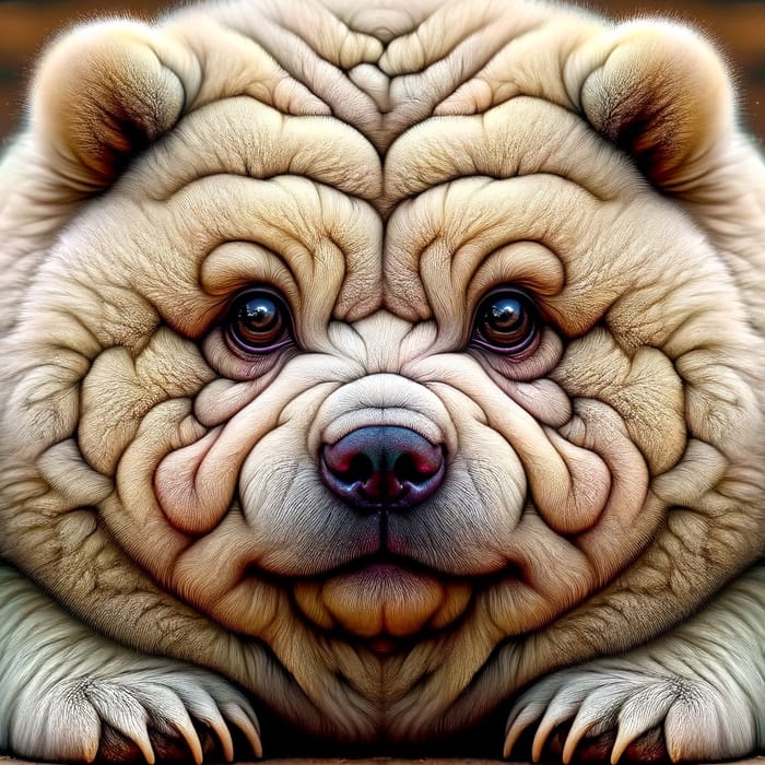 Cute Chubby Bear Illustration