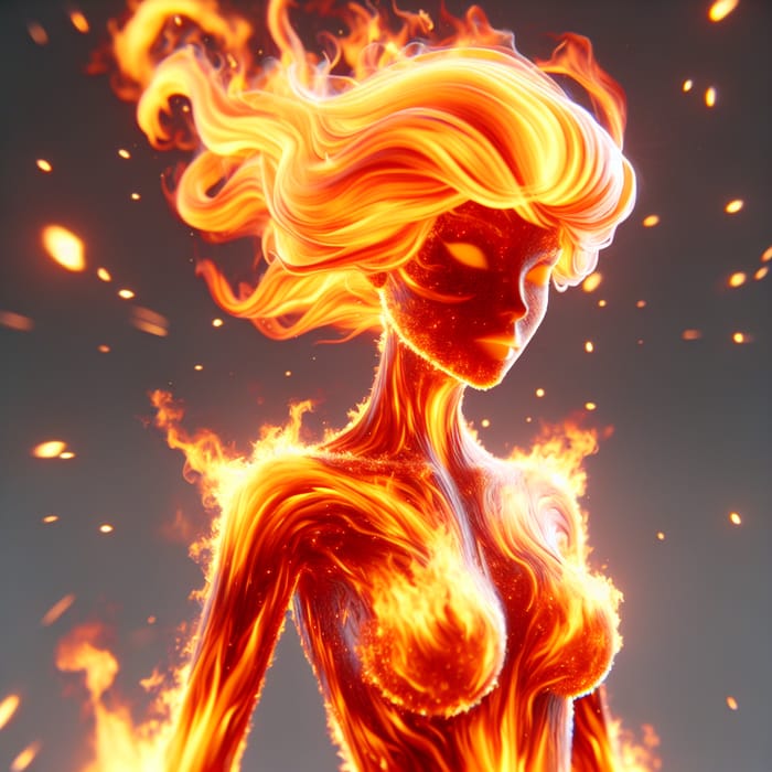 Fiery Ember Cartoon Character | Bright Blaze | Disney