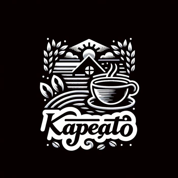 Unique KAPEGATO Rice Coffee Logo Design