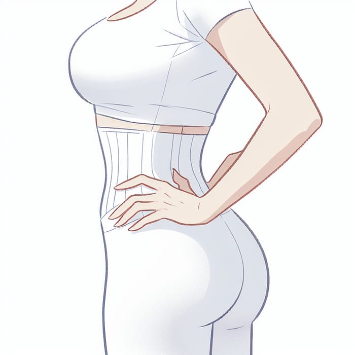 Middle Aged Lady with Hourglass Figure | White Outfit