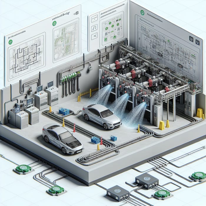 Automated Car Wash System Design with FX3U PLC Control and IoT Integration