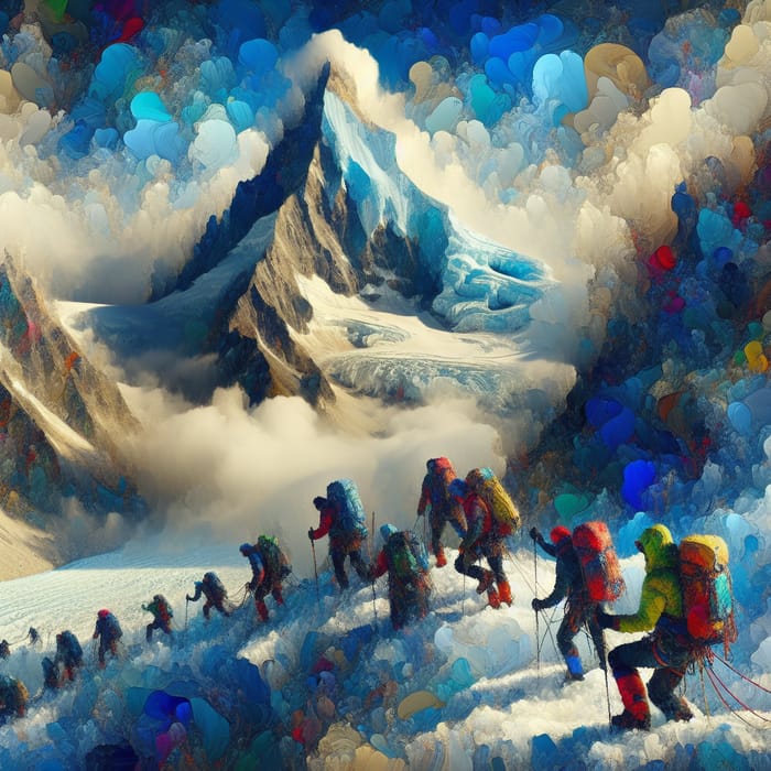Adventurous Mountain Expedition | Daring Journey Abstract