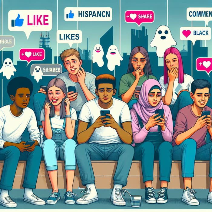 Impacts of Social Media on Gen Z: Diverse Teens with Positive & Negative Effects