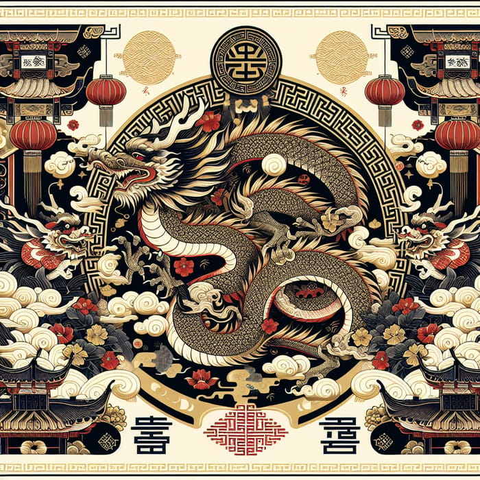 Chinese Dragon Year Feng Shui Wallpaper for Men - Wealth & Peace Symbolism