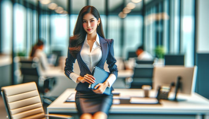 Modern Office Business Director - Confident Corporate Pose