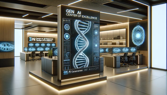 High-Tech Office with Gen AI Center of Excellence Design