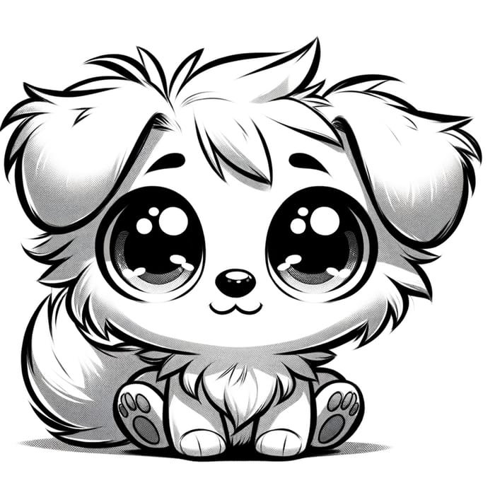 Cute Animated Dog - Friendly Cartoon Canine