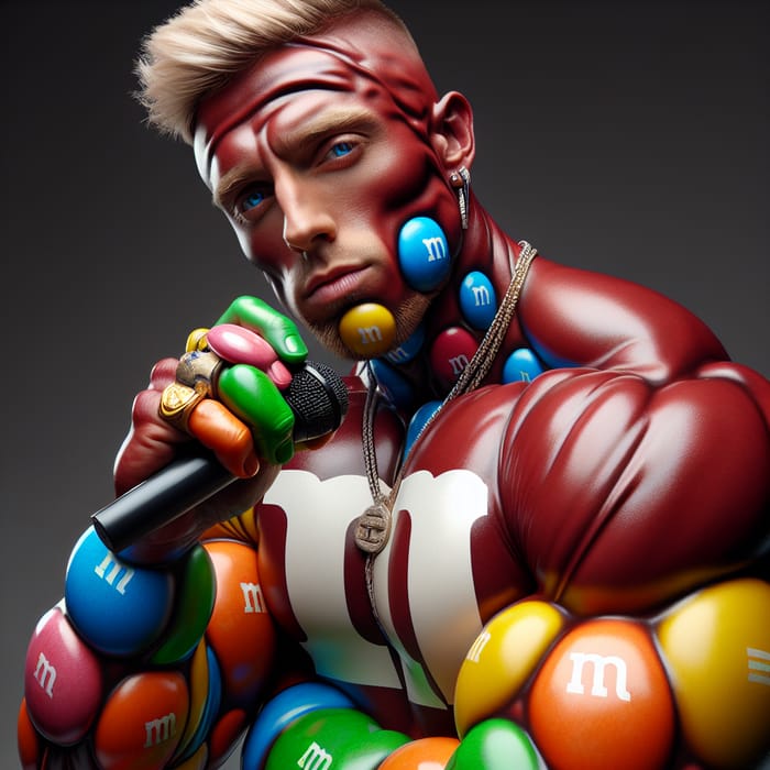 Eminem as an M&M: A Colorful Candy-Coated Rapper