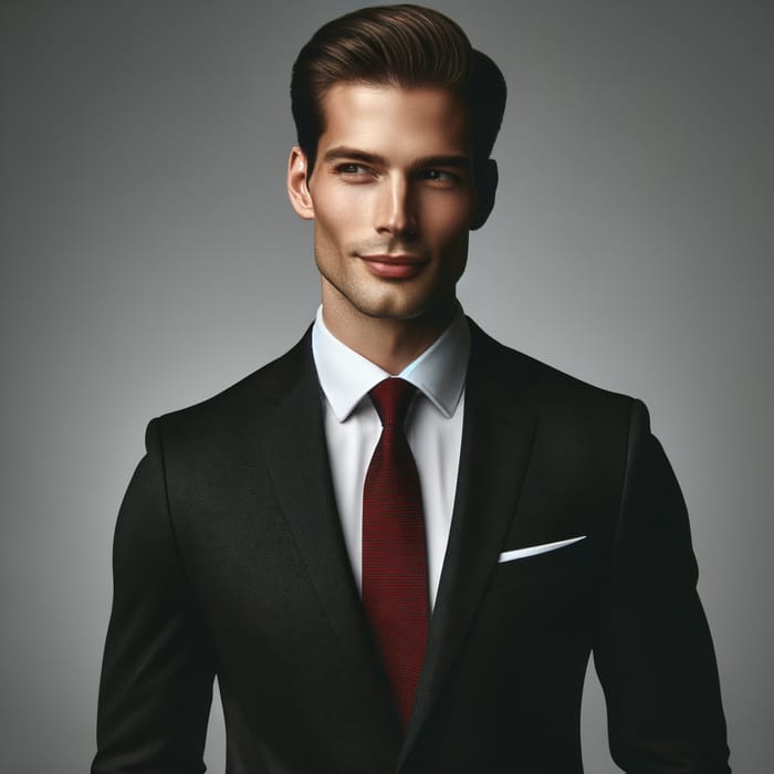 Elegant Caucasian Businessman Professional Profile Photo